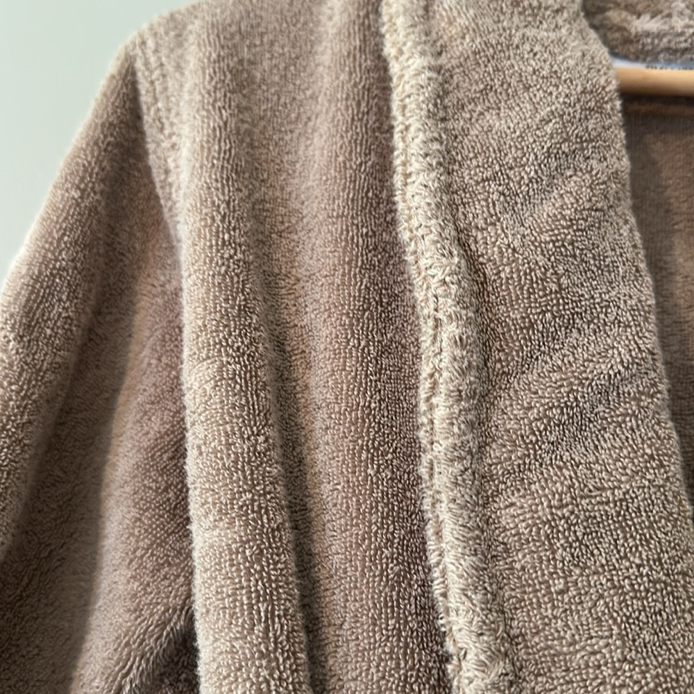 Parachute Classic Turkish Cotton Robe in Fawn, Size S - Picture 6 of 8